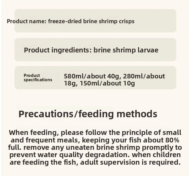 Freeze-Dried Brine Shrimp Blocks for Fish | Nutrient-Rich Treats