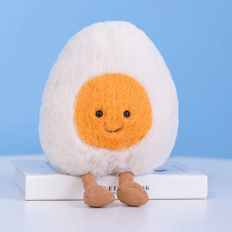 Cute Breakfast Egg Plush Pillow | Soft Food Doll Toy & Decor
