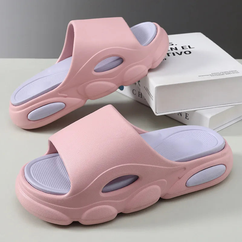 Men's Summer Sandals - Soft Cloud House Platform Slides for Beach