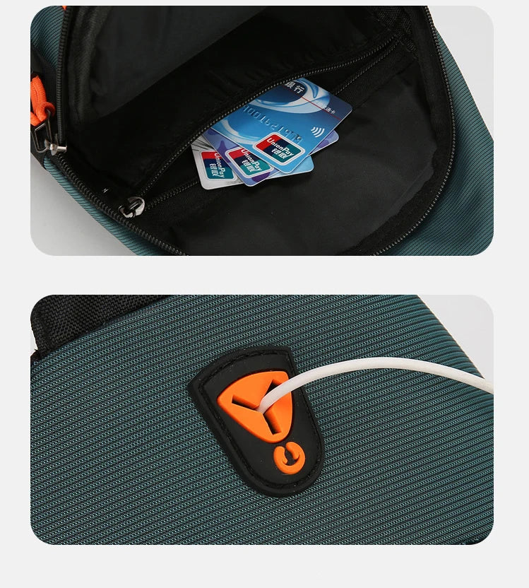 Men's Casual Sling Bag | Versatile Outdoor Chest Crossbody Pouch