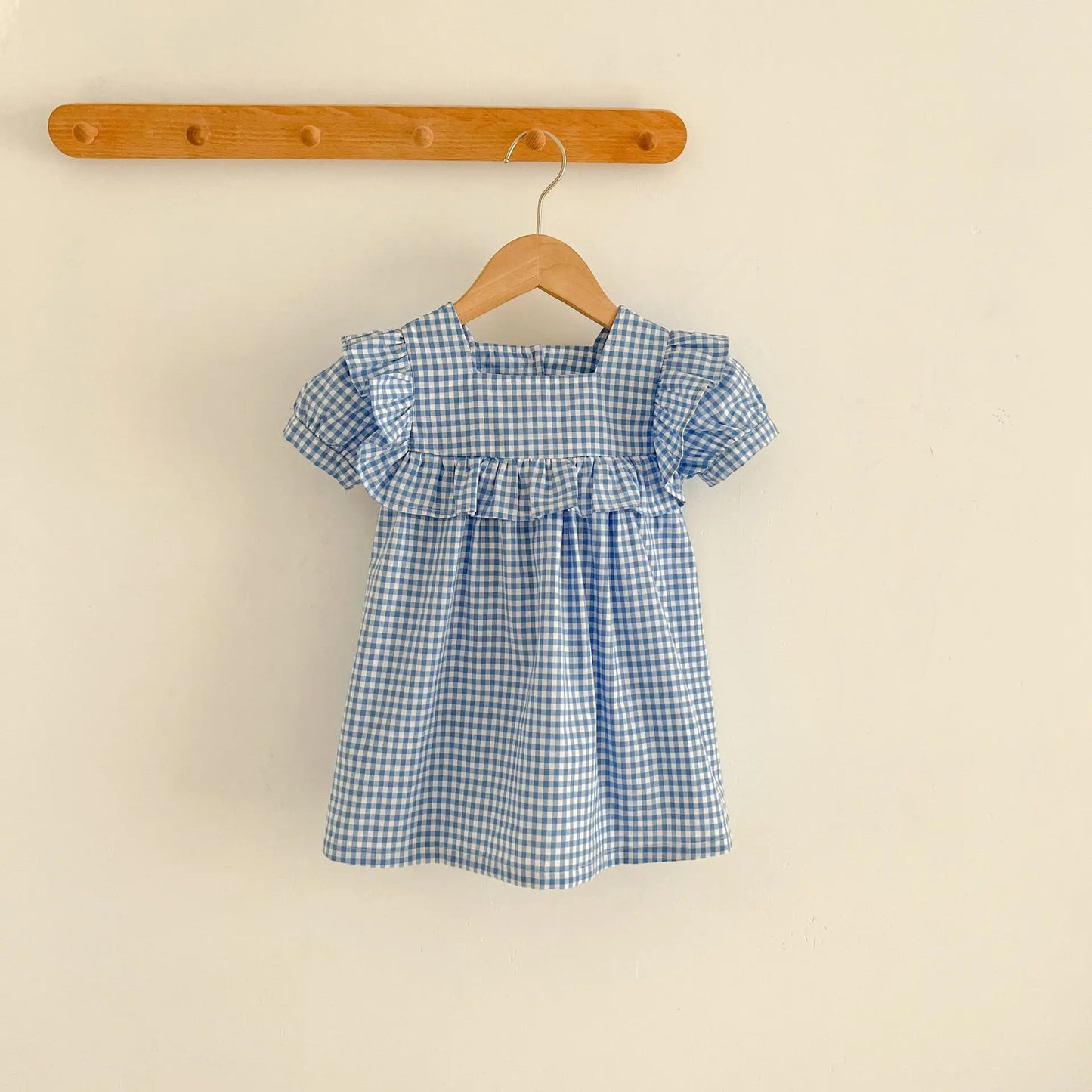 Stylish Summer Grid Jumpsuit for Baby Girls | Adorable & Comfy