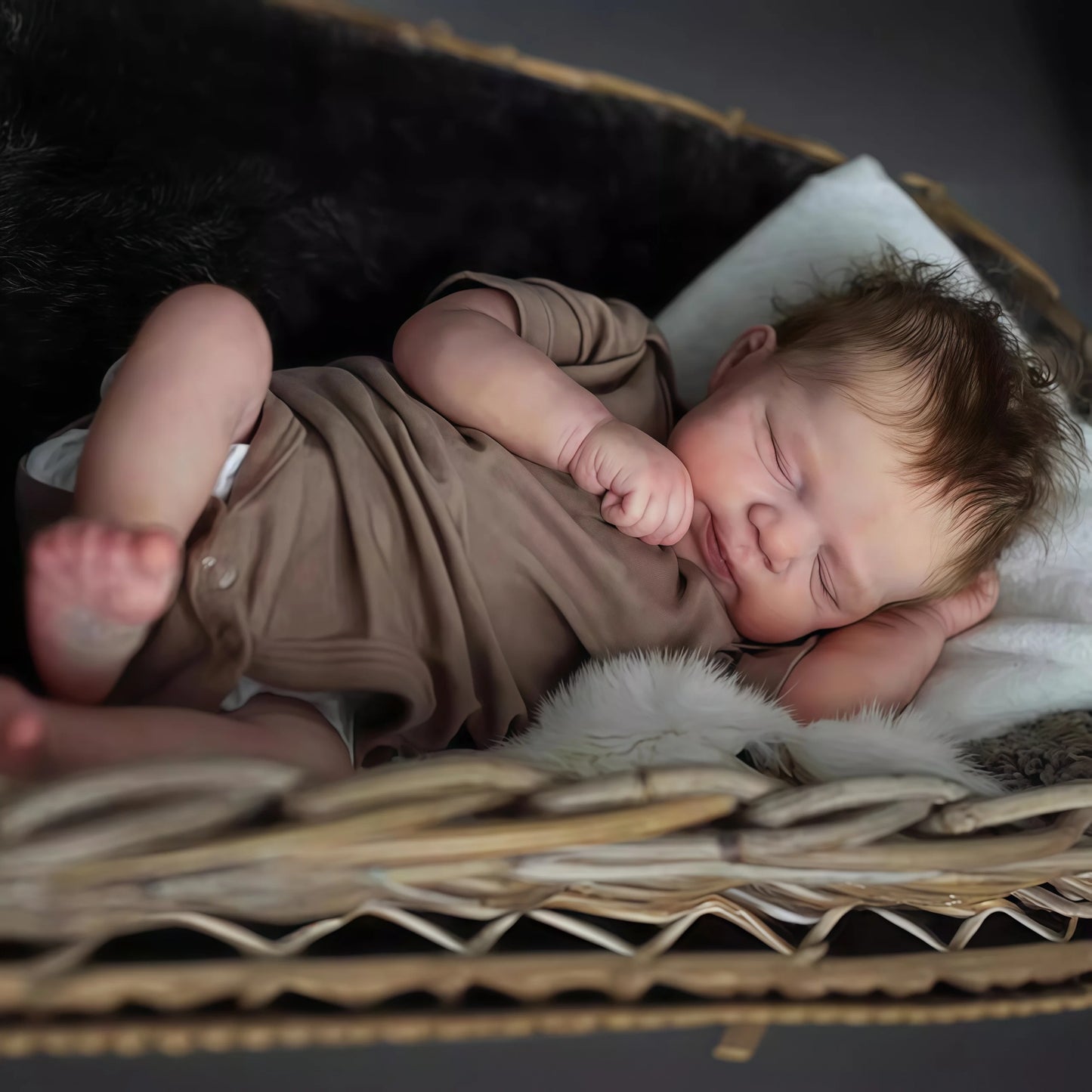 Realistic Reborn Baby Doll - 19 Inch Full Silicone Girl Toy