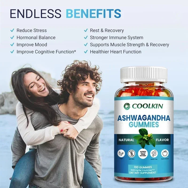 Ashwagandha Gummies for Stress Relief and Improved Sleep Quality