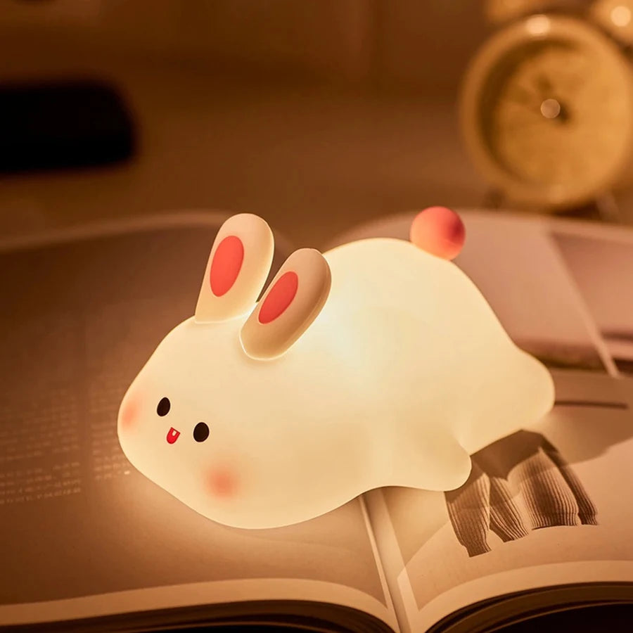 Bonita luz nocturna LED de té de burbujas | Lámpara de ambiente recargable