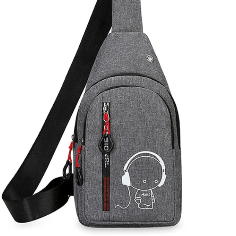 Glow-in-the-Dark Crossbody Bag for Outdoor Sports & Running