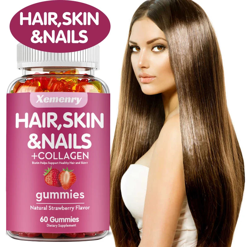 Hair, Skin & Nails Gummies | Biotin Supplements for Wellness