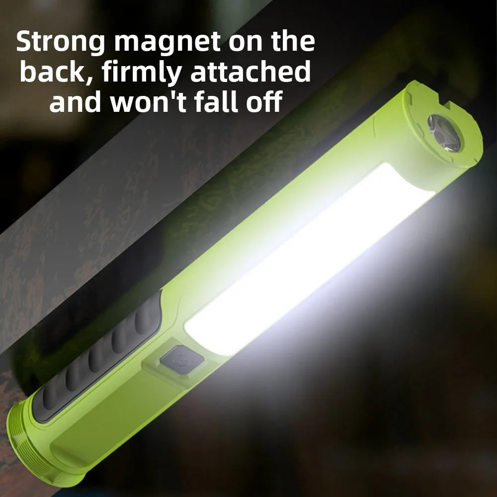 Dual-Side COB Foldable Work Light | Super Bright Emergency Flashlight