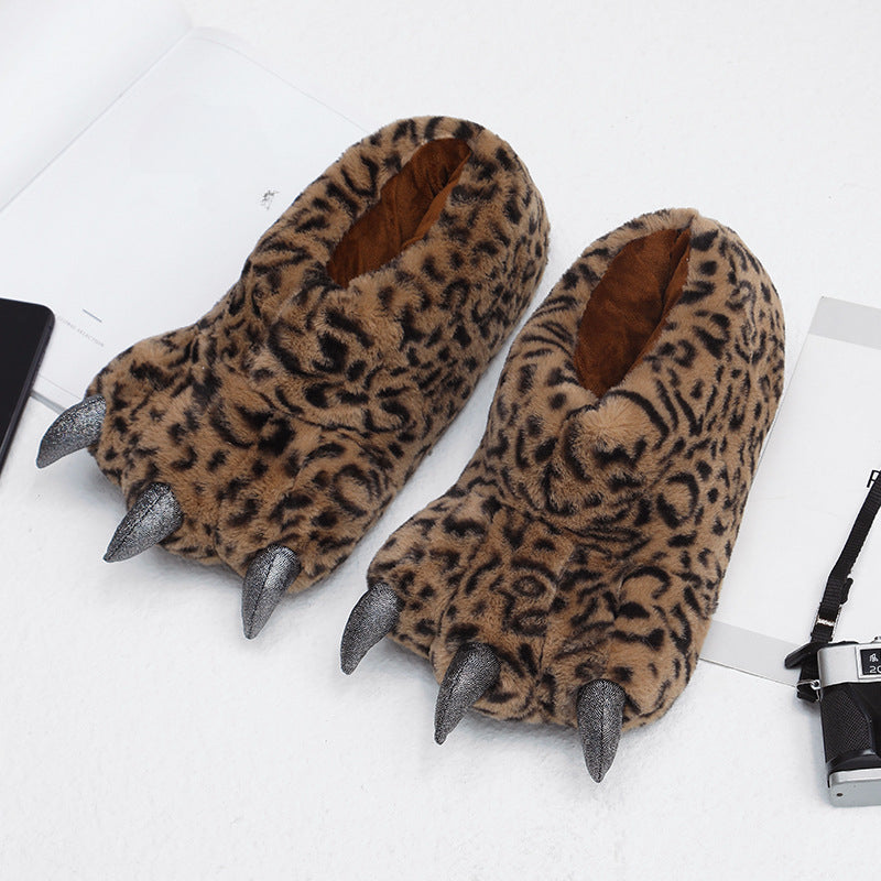 Fluffy Bigfoot Bear Paw Slippers | Cozy Unisex Indoor Slides