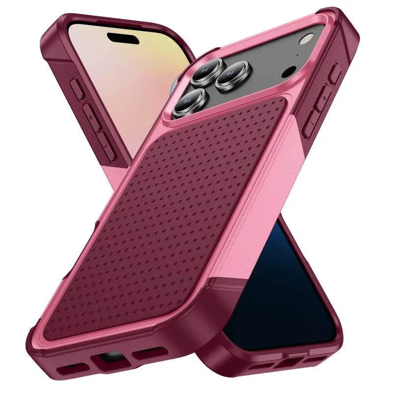 Military Grade 2IN1 Hybrid Armor Phone Case for IPhone 17 Air 16 15 14 Plus 13 12 Pro Max with Packet Box TPU+PC Anti-Drop Cover