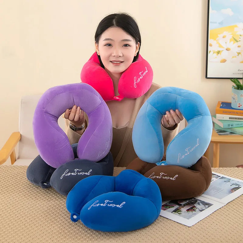 Comfortable U-Shaped Neck Pillow for Travel | Soft Support Cushion