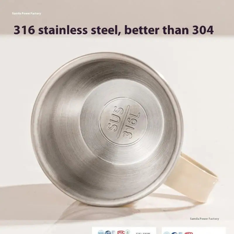 Cute Stainless Steel Water Cup for Kids | Anti-Scald Mug