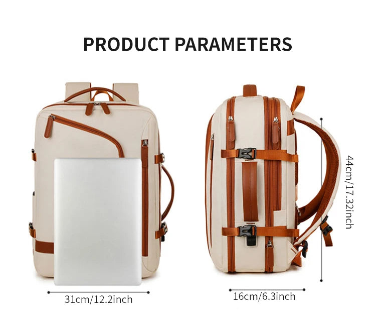 Unisex Simple Business Computer Backpack | Large-Capacity Travel Bag