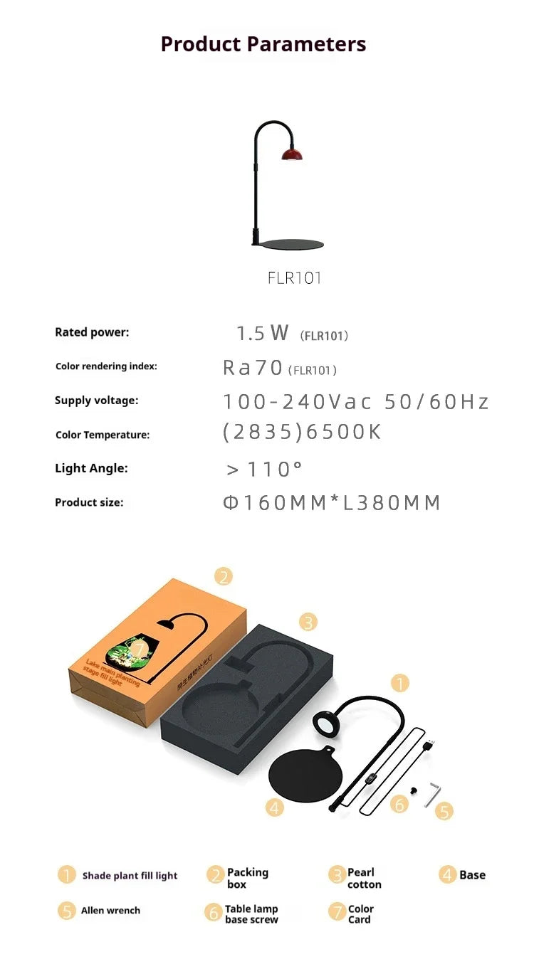 Indoor Plant Growth Lamp with Timer for Optimal Plant Care