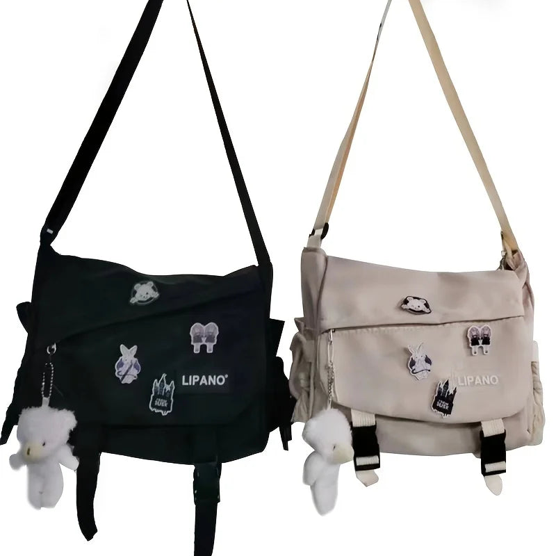 Large Capacity Nylon Shoulder Bag | Versatile Messenger Carry