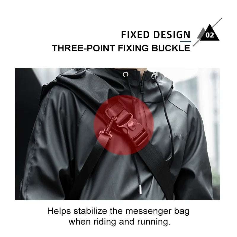 Waterproof Men Messenger Bag | Stylish Anti-Theft Crossbody Bag