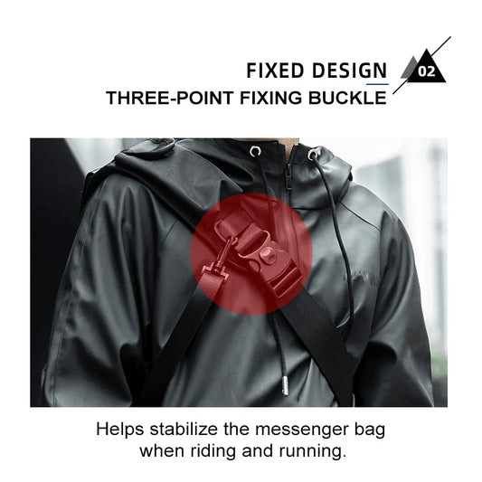 Waterproof Men Messenger Bag | Stylish Anti-Theft Crossbody Bag