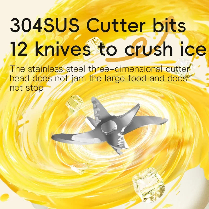 Portable Juicer Cup | USB Rechargeable Smoothie Blender for Home
