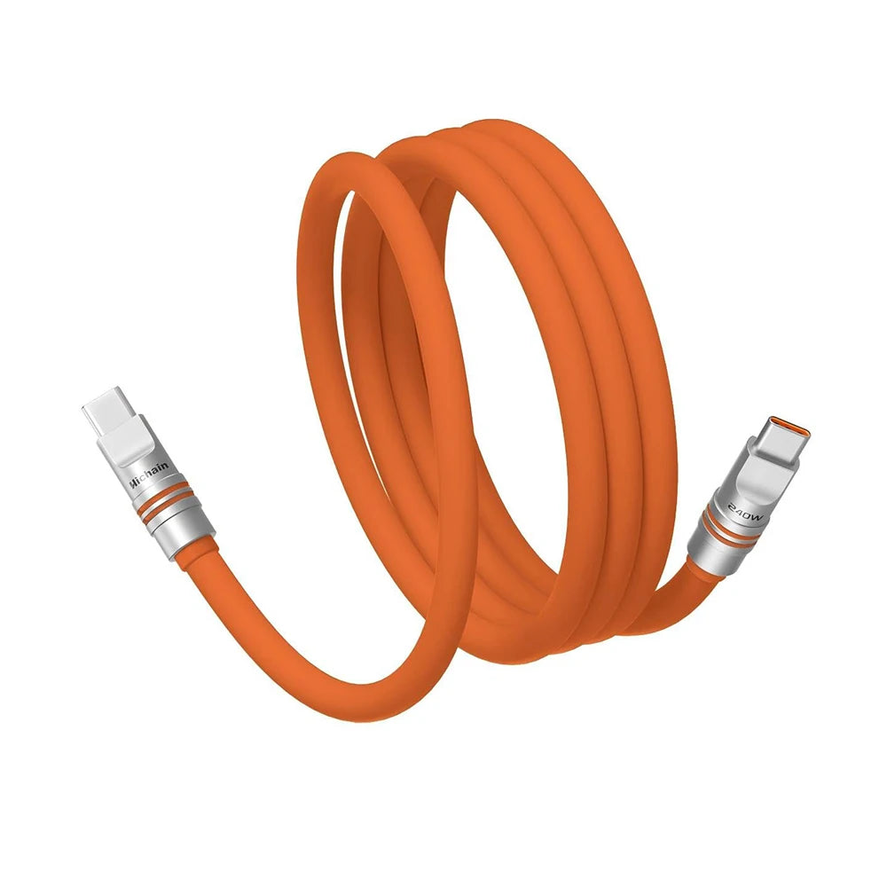 PD240W USB C Fast Charging Cable | Soft Silicone Type-C Cable