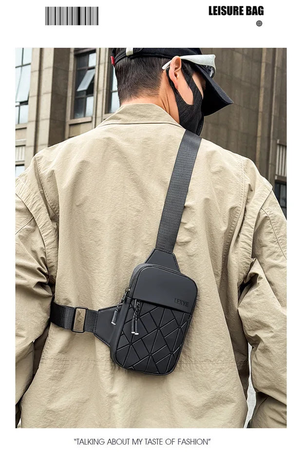 Stylish Crossbody Small Bag | Fashionable Rhombus Grid Design