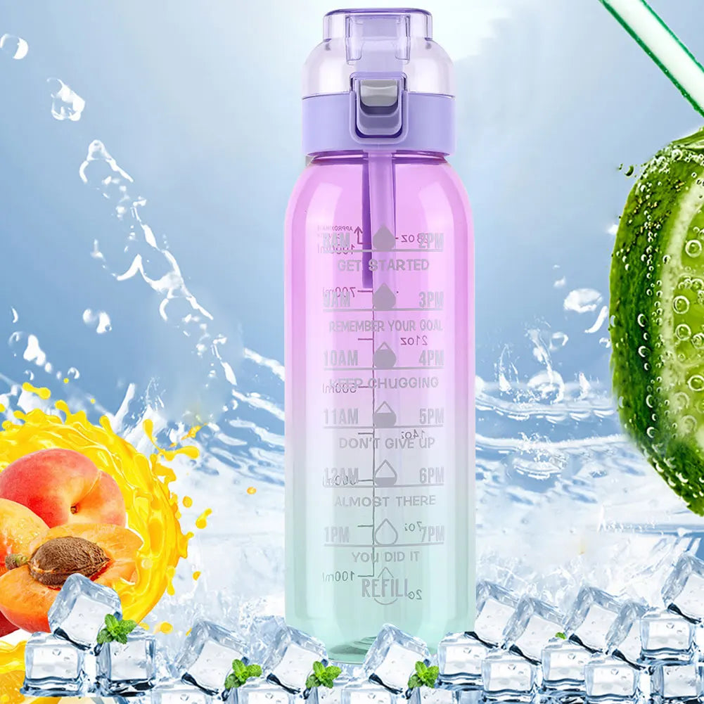 1000ml Air Flavored Water Bottle Scent Up Water Cup Sports Water Bottle For Outdoor Fitness Fashion Water Cup With Flavor Pods