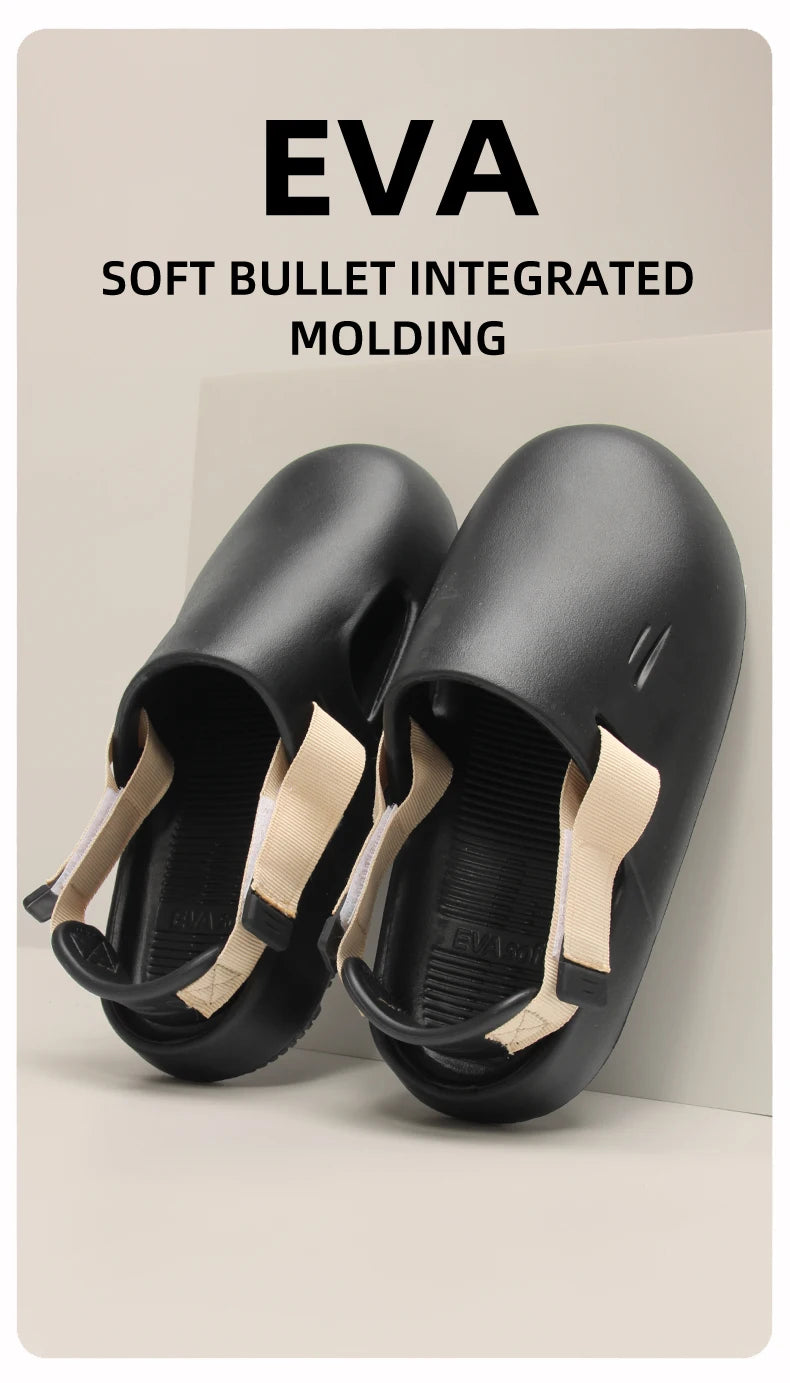 Men's Open-Toe EVA Slippers | Anti-Slip & Odor-Resistant Comfort