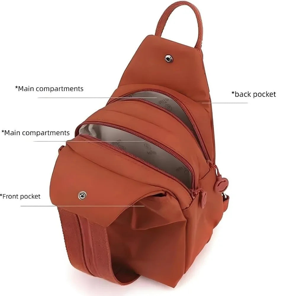 New Oxford Fabric Backpack Large Capacity Waterproof Chest Bags Multi-purpose Multi Layer Travel Bag Outdoor Hiking