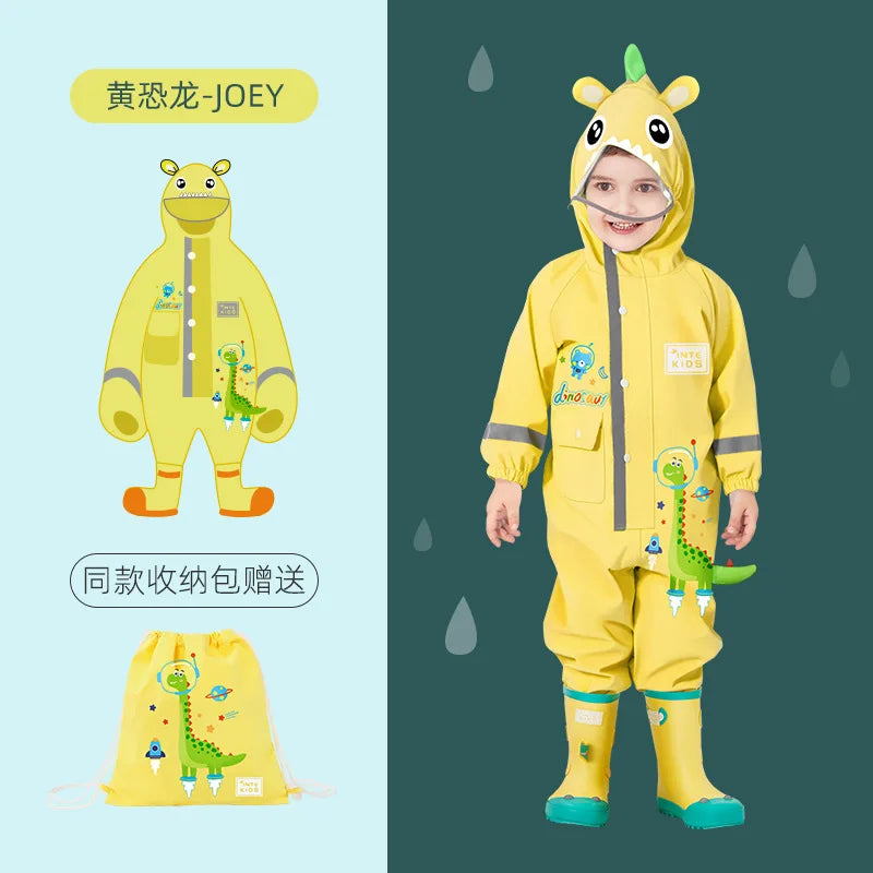 Kids Waterproof Dinosaur Raincoat | Perfect for Boys & Girls