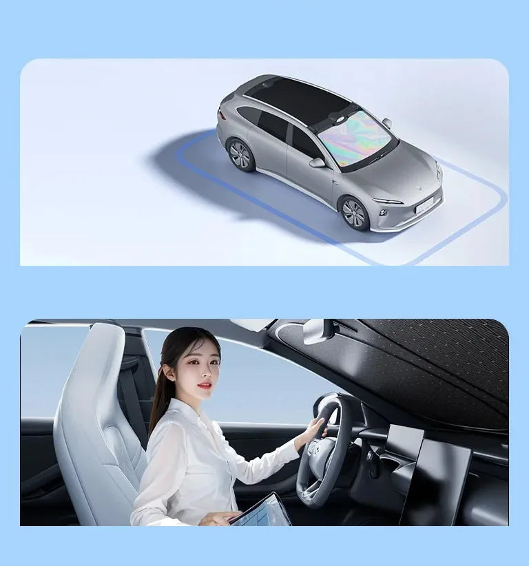 Folding Car Windshield Sun Shade Cover | UV Protection Visor