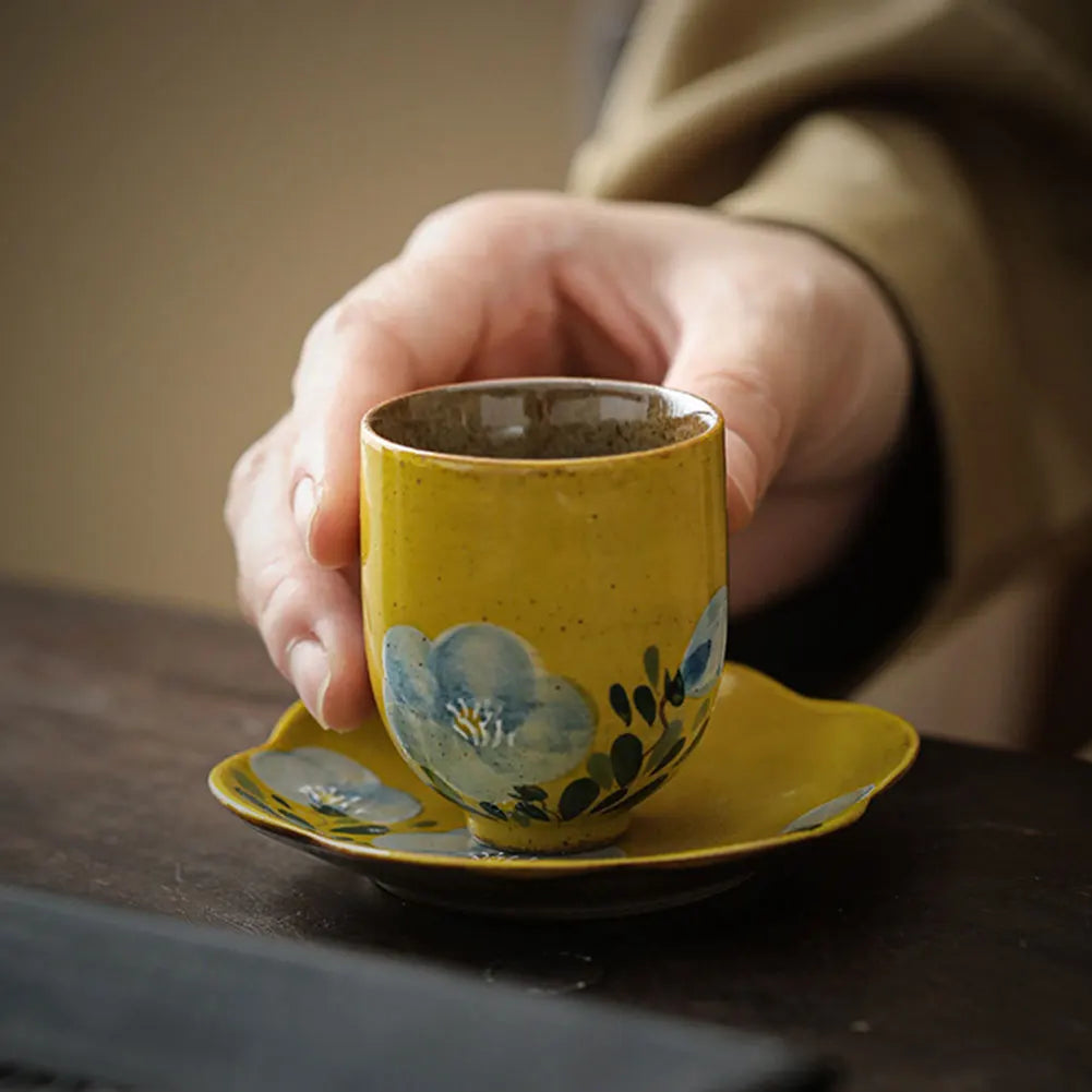Handmade Ceramic Tea Cup Set | Vintage Kung Fu Tea Mugs