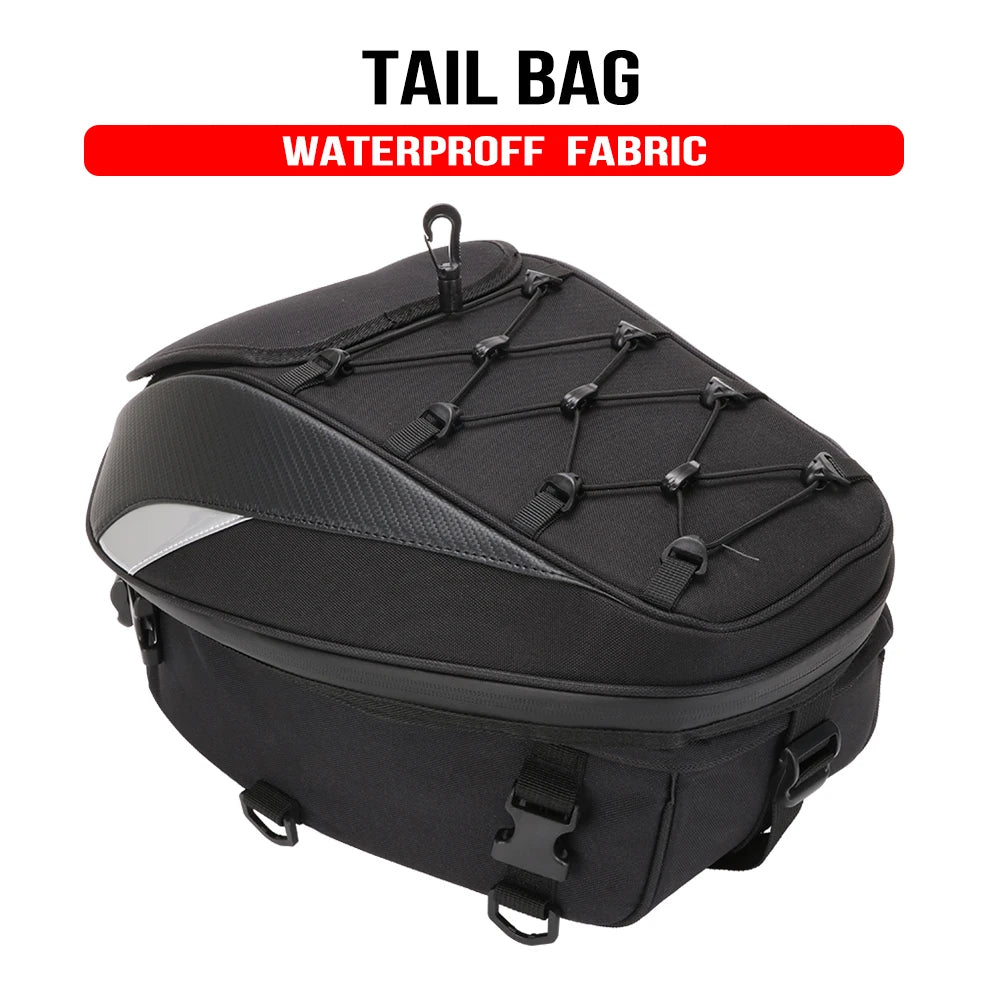 Waterproof Motorcycle Tail Bag | High Capacity Multifunction Backpack