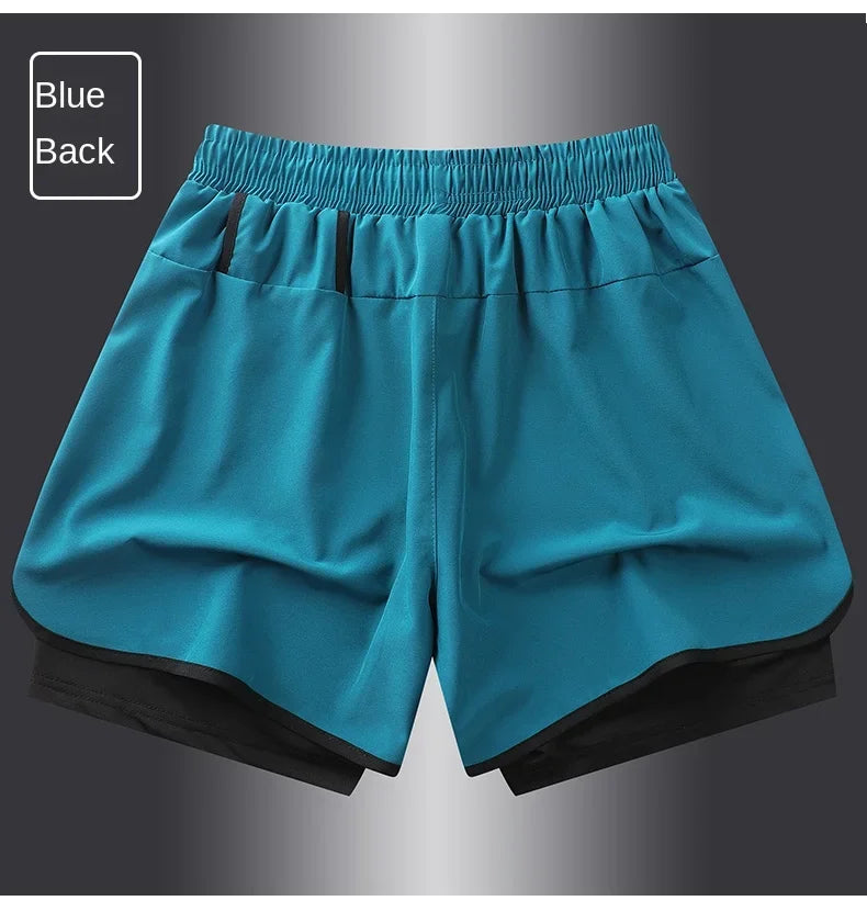 Men's & Women's Anti-Glare Double Layer Sports Shorts | Summer Style
