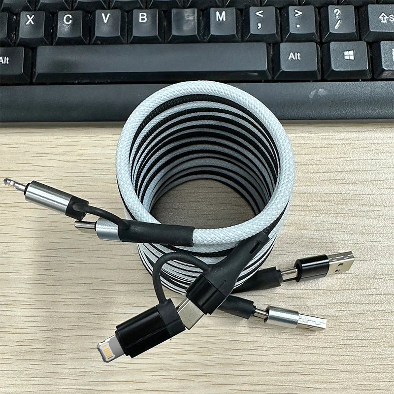 4 in 1 Magnetic Fast Charging Cable | Universal Compatibility & Durability