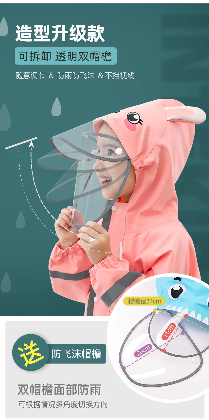 Kids Waterproof Dinosaur Raincoat | Perfect for Boys & Girls