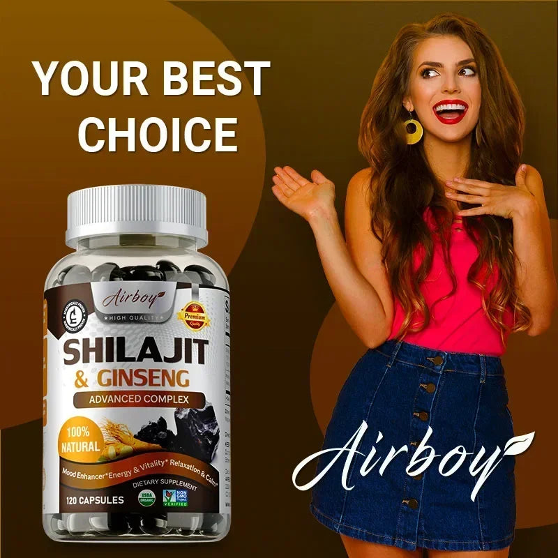 Energy & Vitality Support - Shilajit & Ginseng Supplements