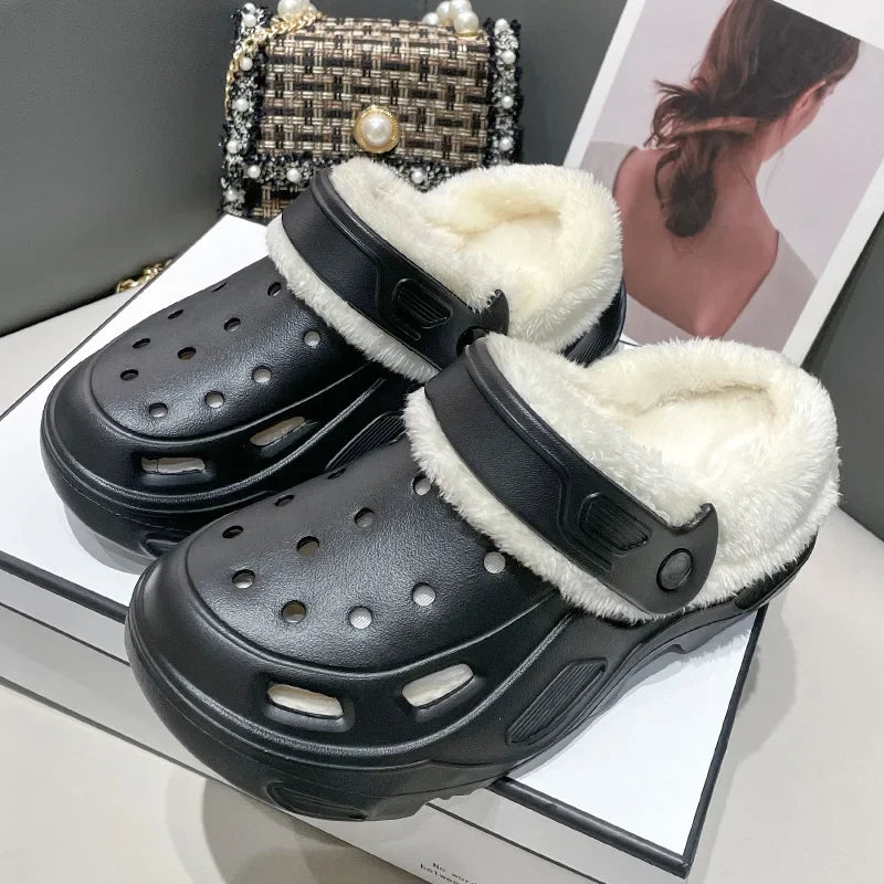 Women's Plush Corduroy Slippers | Cozy Warm Indoor Footwear