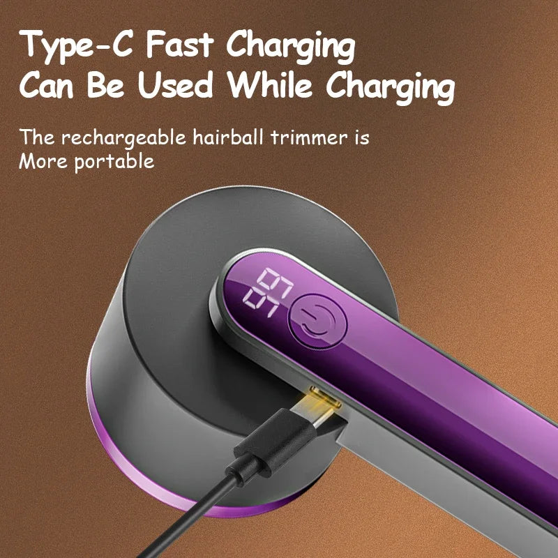 Electric Lint Remover | Portable Fabric Shaver with LED Display