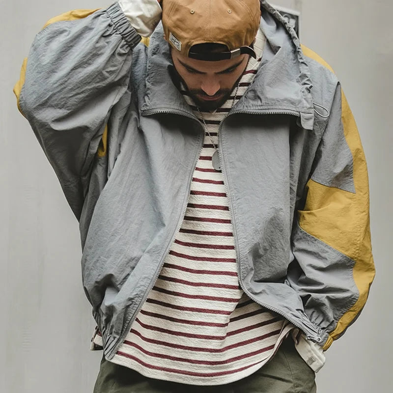 Men's Casual Detachable Double Zipper Jacket | Stylish Spring & Fall Coat