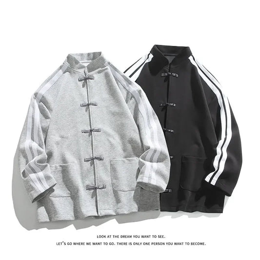 Men’s Chinese Style Jacket | Lightweight Casual Coat for Spring 2026