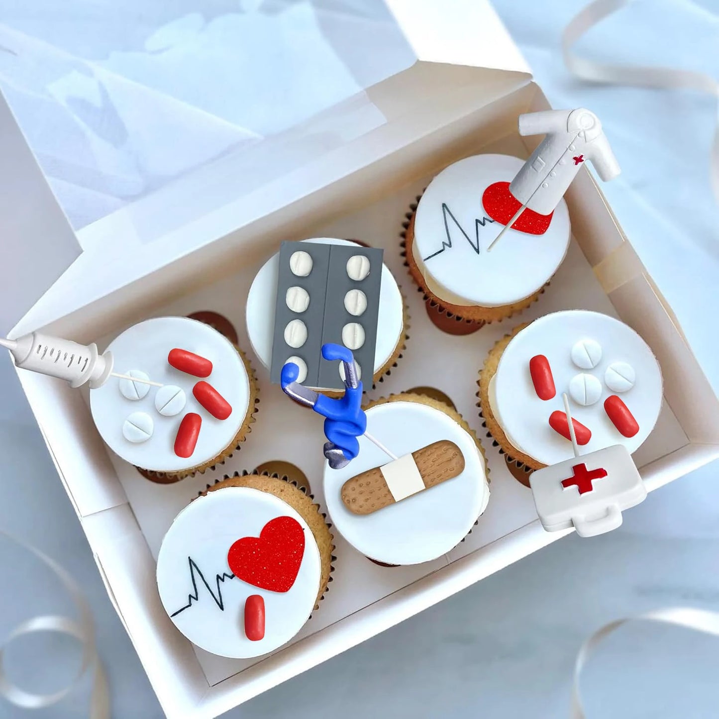 Nurse Cake Topper Set | Perfect Graduation & Medical Party Decor