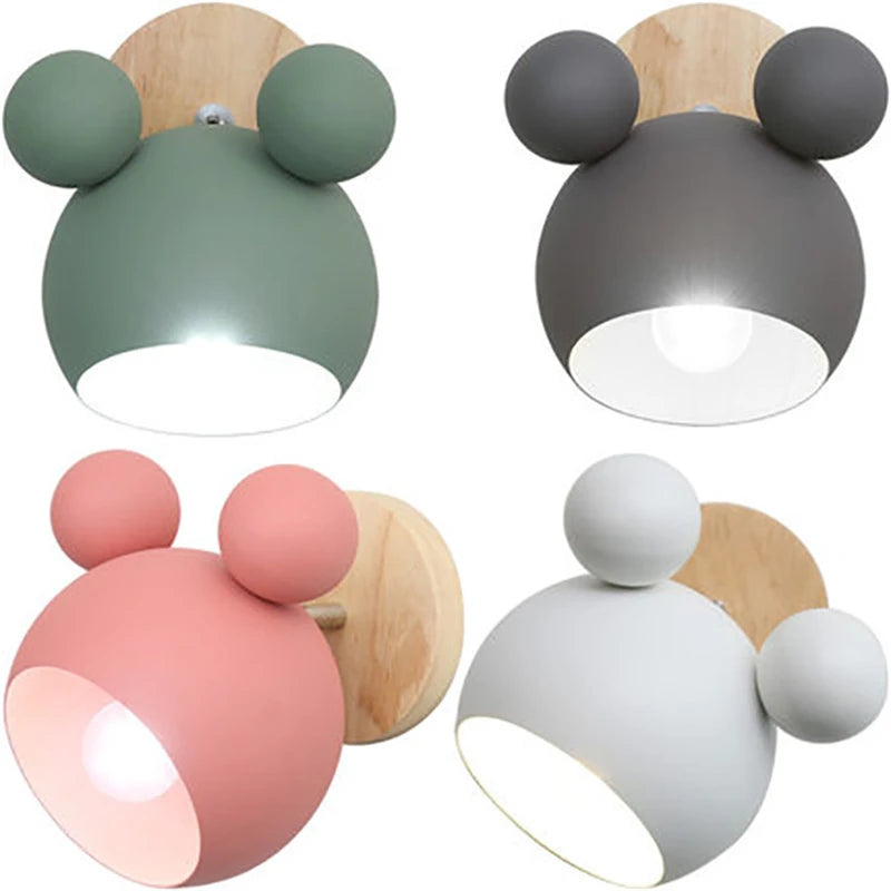 Nordic Mickey Wall Lamp | Lovely Children's Room Lighting