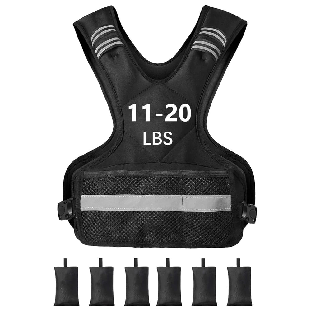Adjustable Weighted Vest for Enhanced Workouts | 11-20lbs