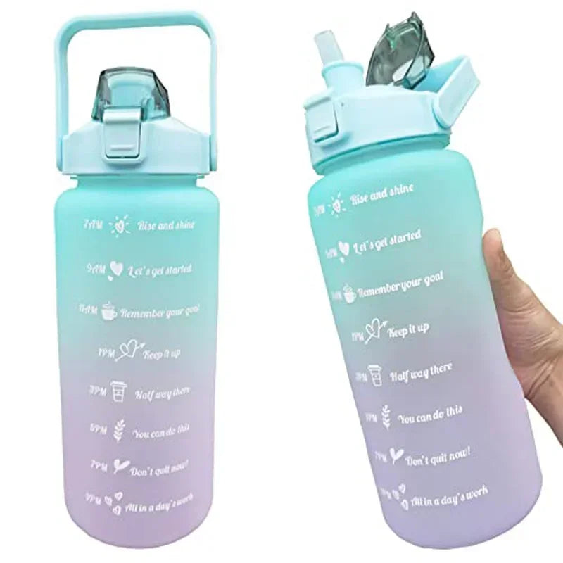 2 Liter Large Sports Water Bottle | Leak Proof & Portable