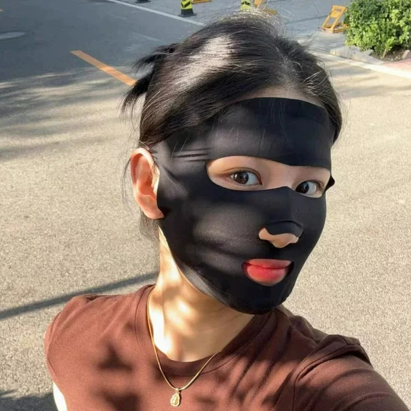 Lightweight Nylon Sunscreen Facial Mask for Outdoor Sports