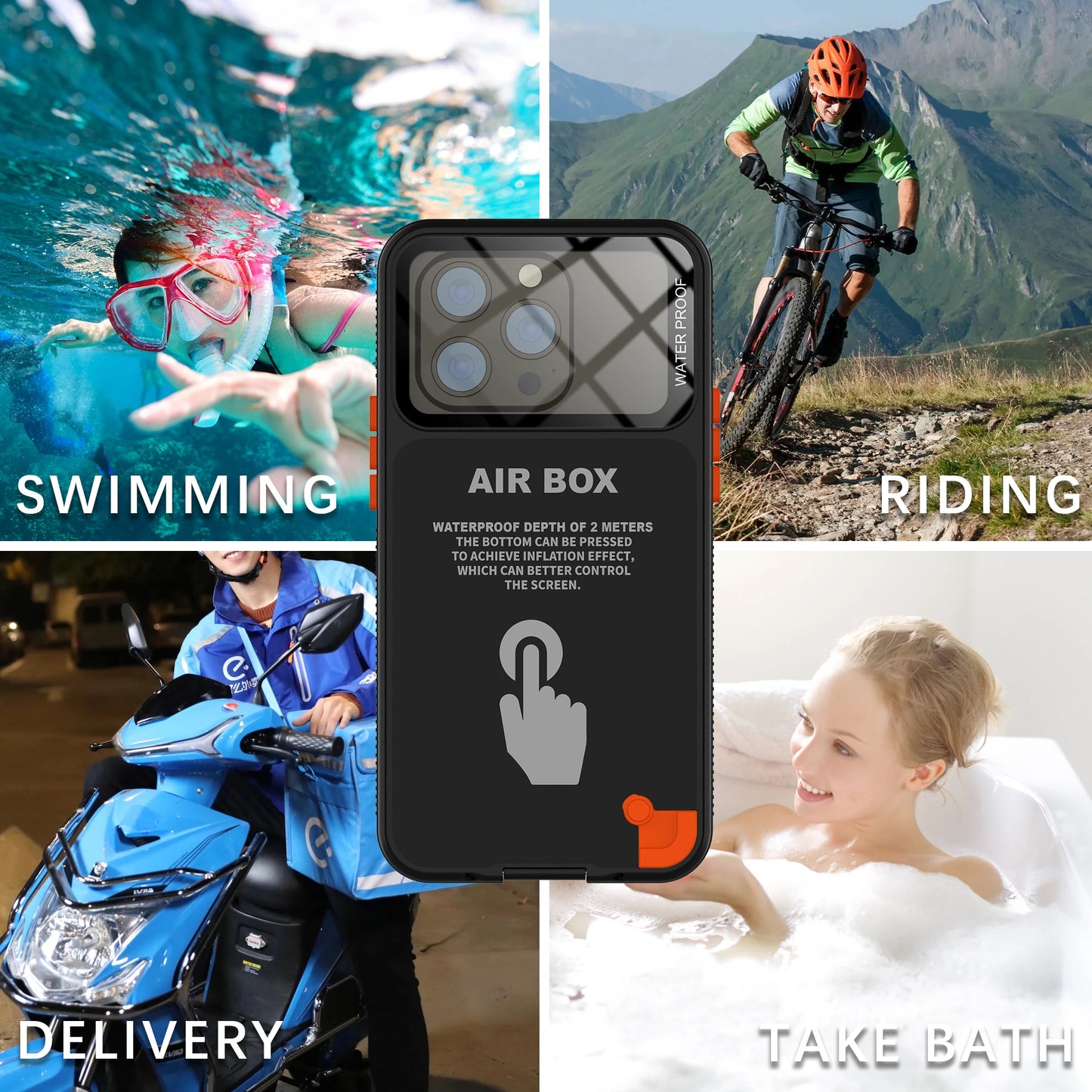 Universal Waterproof Phone Case for Underwater Photography