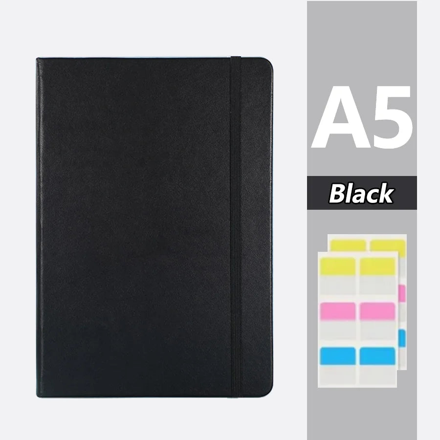 Premium A5 PU Notebook | 200 Pages for Students & Professionals