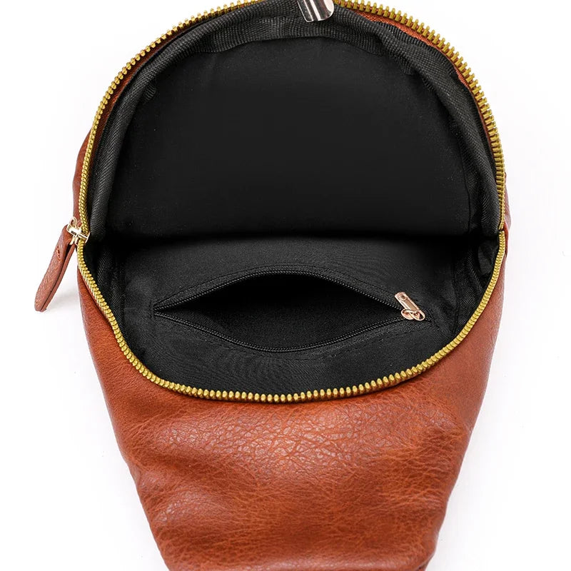 Stylish PU Leather Women Sling Bag | Versatile Crossbody Pack
