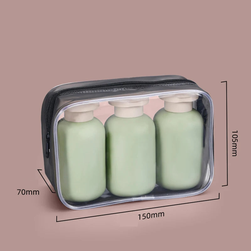 3Pcs Leak Proof Travel Bottle Set | Refillable Containers for Toiletries