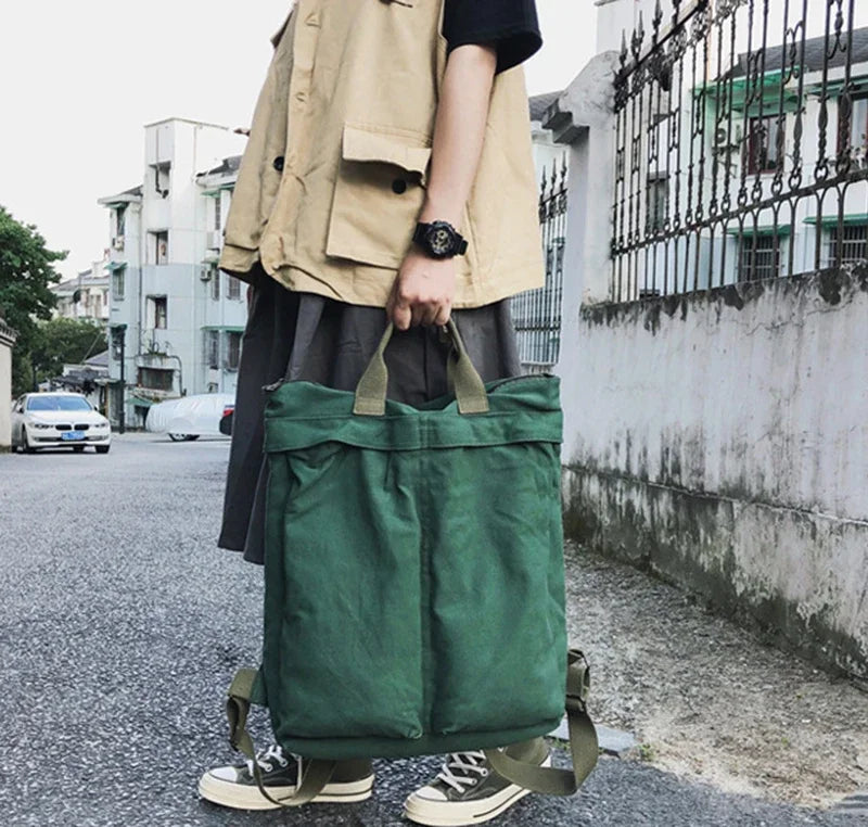 Large Capacity Retro Canvas Backpack for Women | Stylish School Bag