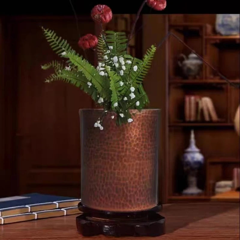 Vintage Copper Coffee Mug | Hammered Texture Beer & Tea Cup