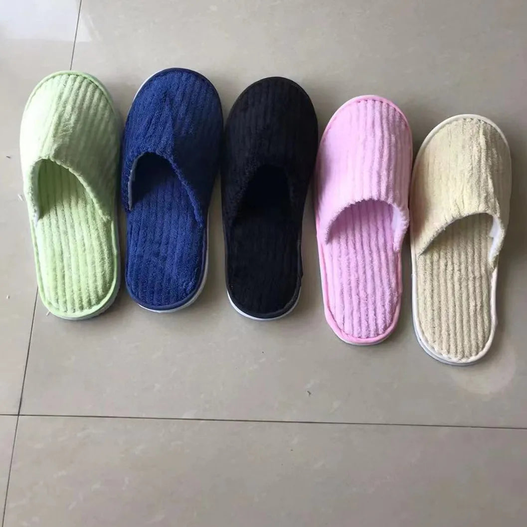 Comfortable Disposable Cotton Slippers | Hotel & Home Use